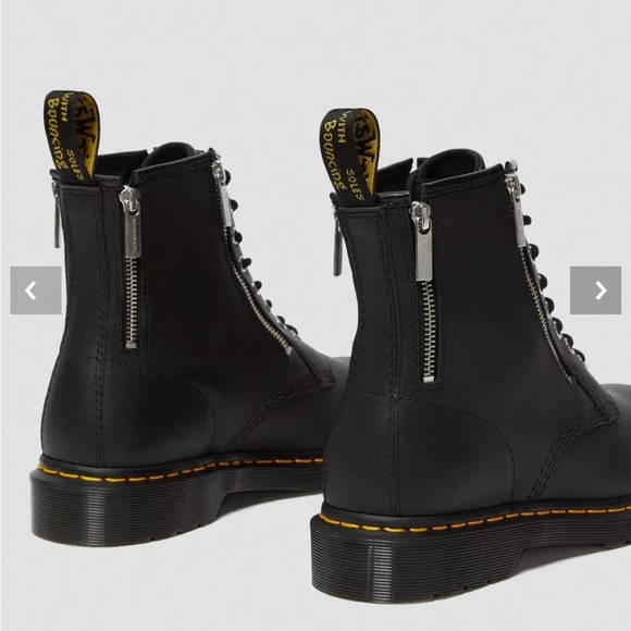 W9/M8 1460 Zip Nappa Leather Lace Up Boots (discontinued rare) - Picture 7 of 8